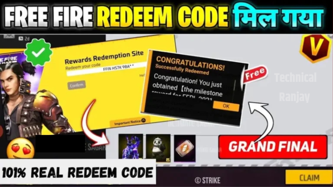 Free Fire Redeem Code 2025: अभी पाएं फ्री डायमंड्स और एक्सक्लूसिव रिवार्ड्स!